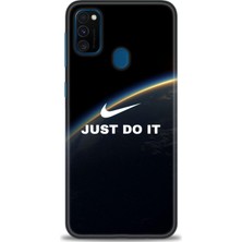 Samsung Galaxy M21 Kılıf Hd Baskılı - Nike Dünya + 9h Nano Ekran Koruyucu