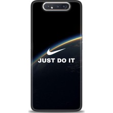 Samsung Galaxy A80 Kılıf Hd Baskılı - Nike Dünya + 9h Nano Ekran Koruyucu