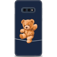 Samsung Galaxy S10E Kılıf Hd Baskılı - Ipteki Teddy + 9h Nano Ekran Koruyucu