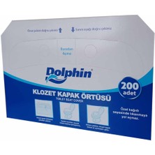 Dolphin Klozet Kapak Örtüsü Kağıdı - Beyaz - 200'LI Paket