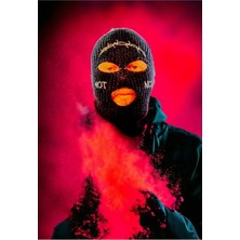 Not Nice Dikenli Tel Not Nice Renkli Kar Maskesi Balaklava
