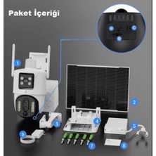 Wificam 4G Çift Kameralı Geniş Açılı 10x Hibrit Zoom Solar Kamera