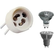 Ledarmy GU10 Duy 2A LED Halojen Lamba Duyu 0,75 Mm² Silikon Tel Seramik Duy Bağlantı Duyları 300 W Enerji Sınıfı A