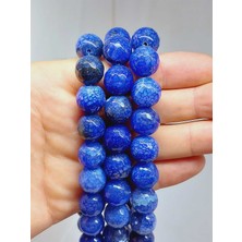 Yaşam Tohumu Akik Taşı Faset Kesim Dizi 14MM (54382)