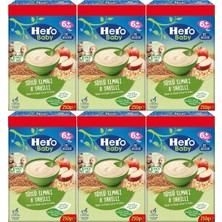 Hero Baby Kaşık Maması 250GR Sütlü Meyveli 8 Tahıllı (6 Lı Set)