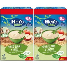 Hero Baby Kaşık Maması 250GR Sütlü Elmalı 8 Tahıllı (2 Li Set)