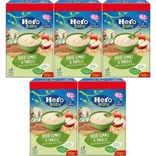 Hero Baby Kaşık Maması 250GR Sütlü Meyveli 8 Tahıllı (5 Li Set)