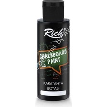 Rich Kara Tahta Boyası - Siyah Renk 120ML Özel Özellikli Kara Tahta Boyası