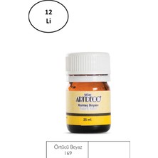 Artdeco Kumaş Boyası 25 ml Beyaz 12'li