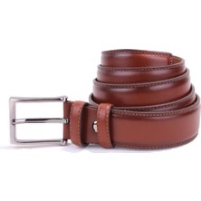Dagoster DMK26-306DG Taba 3,5 cm Deri Erkek Kemer