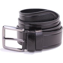Dagoster DMK26-466DG Siyah 4 cm Deri Erkek Kemer