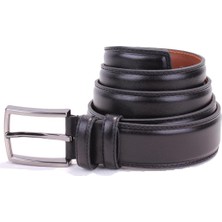 Dagoster DMK26-306DG Siyah 3,5 cm Deri Erkek Kemer