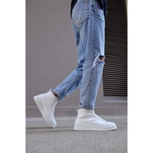 Knack Yüksek Taban Ayakkabı C-030 Beyaz