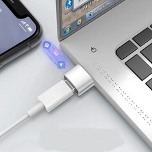 Pazar Durağı Type-C To USB Ye Dönüştürücü - Bilgisayar- Şarj Adaptörü - Telefon Uç Dönüştürücü