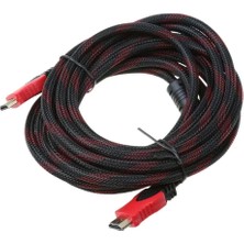 Altın Uçlu 3 Metre HDMI Kablo Kablosu Örgülü Korumalı Full Hd