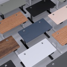 Karr Office O-Flex Tek Motorlu Elektrikli Yükseklik Ayarlı Masa - 180x80 - Siyah