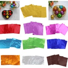 Mirrorr 100 Lot Kare Alüminyum Şeker Çikolata Sarmalayıcılarılar Kağıt 8X8CM Yeşil (Yurt Dışından)