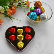 Mirrorr 100 Lot Kare Alüminyum Şeker Çikolata Sarmalayıcılarılar Kağıt 8X8CM Yeşil (Yurt Dışından)