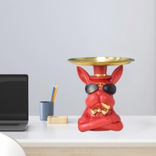 Mirrorr Reçine Heykel I Çeş Eş Heykel Tepsi Dekorasyonu Kırmızı (Yurt Dışından)