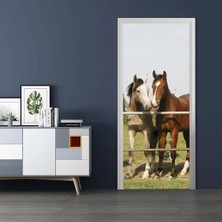 Mirrorr 3 Oor Çıkartmaları Duvar Duvar Duvar Kağıdı Vinil Çıkarılabilir Ev 77X200CM D (Yurt Dışından)