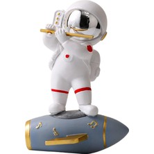 Mirrorr Astronot Heykeli Astronot Figürü Heykeli Ev Yatak Odası Dekorasyonu Flüt (Yurt Dışından)