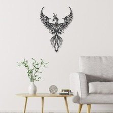 Mirrorr 45CM Için Vintage Stil Ferforje Phoenix Duvar Dekoru Yapıt (Yurt Dışından)