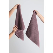 Ekol 2li El Yüz Havlusu 50x90 - Mürdüm