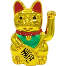 Dünyadan Hediyeler Maneki Neko El Sallayan Şans Kedisi Pilli No.3 ALK2933
