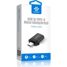 Type-C To USB Metal  Dönüştürücü Otg