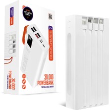 Go İthalat Şeyse 30000 Mah Dijital Göstergeli Kendinden Kablolu Powerbank (4390)