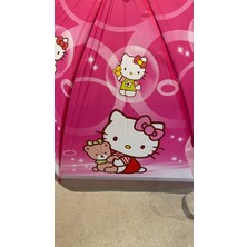 Magicway Çocuk Şemsiyesi Hello Kitty Resimli Süper Kalite 8 Telli Şemsiye