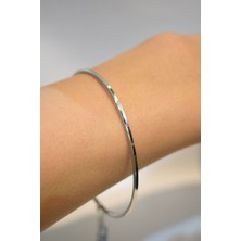 Yenigün Kuyumculuk 14 Ayar Altın Beyaz Ajda Bilezik