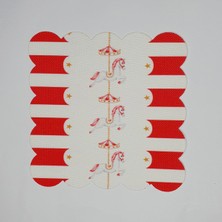 Deco Dekoratif Lunapark ve At Desenli Lazer Kesim Kokteyl Peçetesi