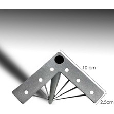 Venna Home Gümüş 75CM-4'LÜ Demir Masa Ayak, Demir Ayak , Dresuar Ayağı, Masa Ayağı, Demir Ayaklar, Masa Ayakları