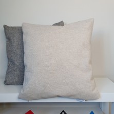 Decofav Lüks Jakar Dokuma Kırlent Kılıfı Ekru