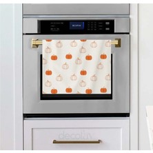 Şirin Kabak Desenli Fırın Örtüsü Sonbahar Konsept