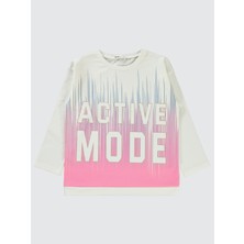 Civil Girls Kız Çocuk Sweatshirt 6-9 Yaş Kırık Beyaz