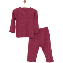 HelloBaby HelloBaby Kaşkorse Uzun Kol Pijama Takımı Kız Bebek