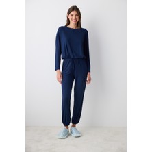 Penti Hailey Navy Lacivert Pantolon Pijama Takımı