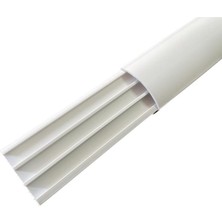 Sert Plastik 50 x 12 Balık Sırtı Kablo Kanalı Yapışkanlı 2 mt Beyaz