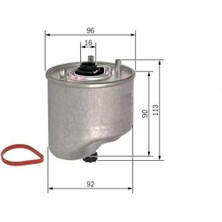 Son Parça Focus Mazot Filitresi (2012-2019) 1.6 Tdcı Duratorg CM00150