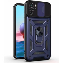 Kızaklı Tank Kılıf Xiaomi Redmi Note 10  Lacivert