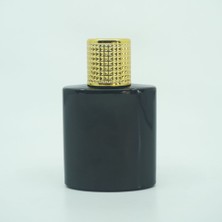 Parfüm Şişesi 100 ml (2 Adet ) Özel Siyah Elips Kolay Kapama Boş Şişe
