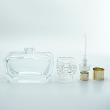 Parfüm Şişesi 30 ml ( 3 Adet ) Özel Tasarım Kolay Kapama Boş Şişe