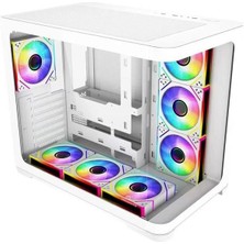 Gamebooster GB-G2851BW Sea Wıew 7-Rgb Fanlı Gamıng Mıd-Tower Pc Kasası Beyaz