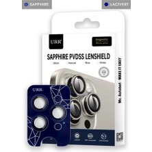 Urr Apple iPhone 15 Pro Sapphire Pvdss Kamera Lens Koruyucu - Lacivert