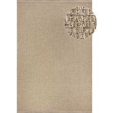 Colore Home Dokuma Kaymaz Taban Dekoratif Vizon Jüt Halı Jüt Kilim Yıkanabilir Vizon Örme Kili
