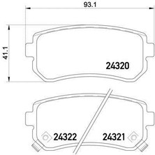 Trw-Lucas Hyundai İX35 Arka Fren Balatasi (2010-2015) 1.6 Gdı, 2.0 Crdı CM00210