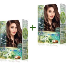 2 Paket Natural Beauty Amonyaksız Saç Boyası 7.7 Karamel Kahve