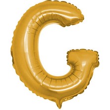 Benim Marifetlerim G Harfi Altın Folyo Balon 40 Inch 90 Cm